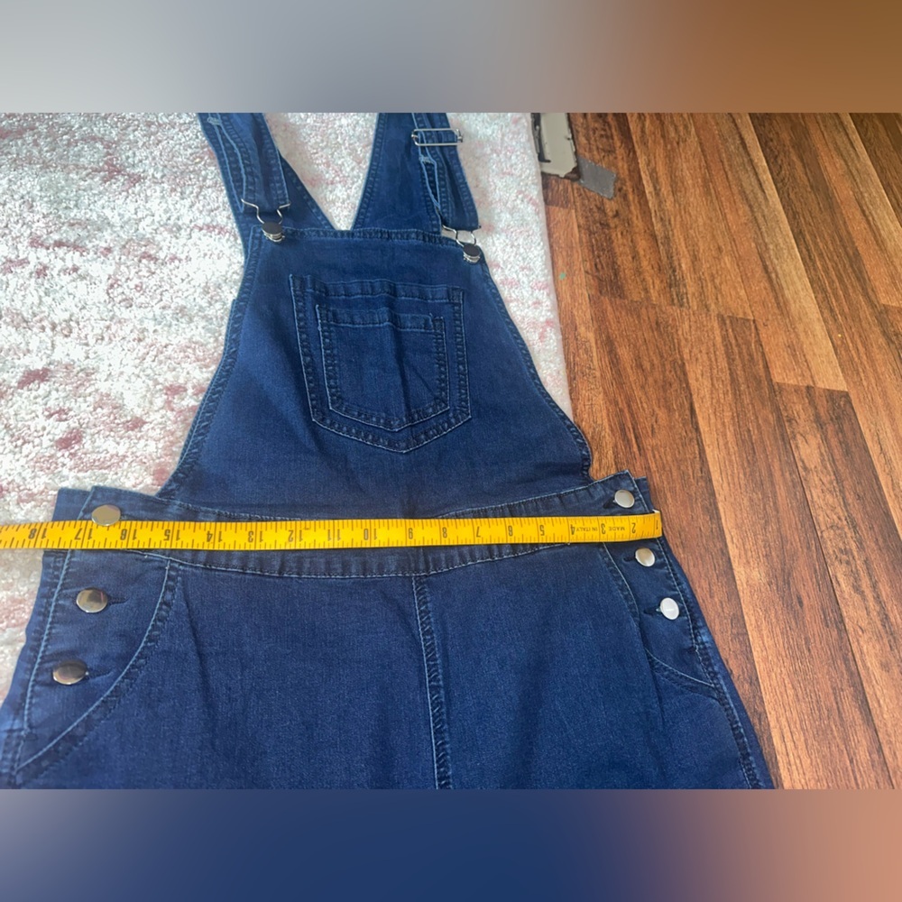 Women's Blue Denim Jumpsuit - Picture 7 of 13